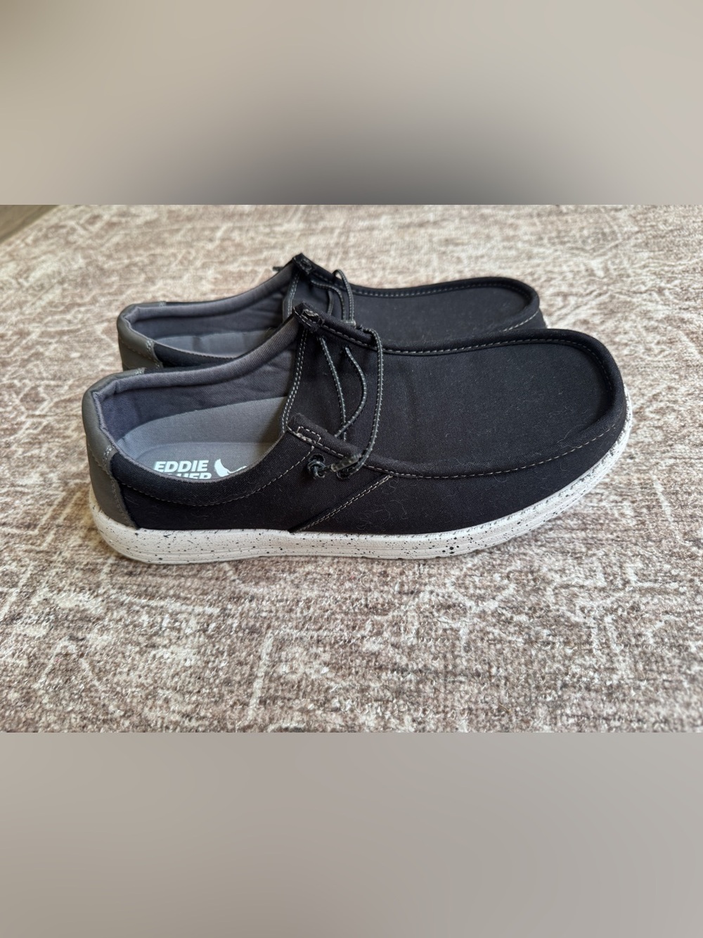 Eddie Bauer Black Men’s Lace-Up Slip-On Sneakers